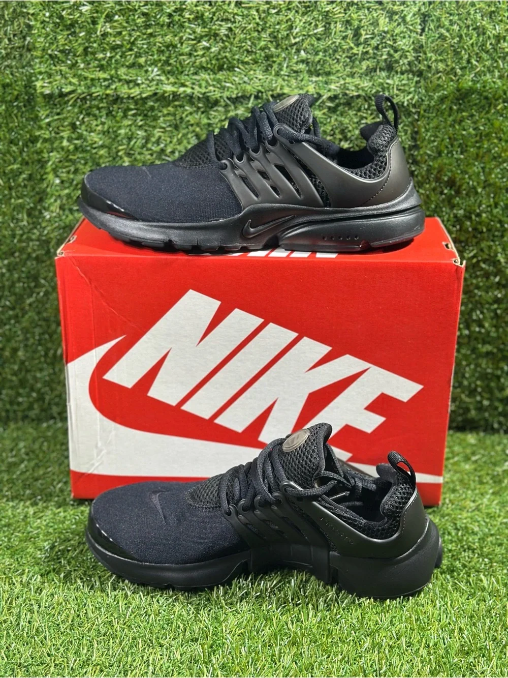 NIKE PRESTO (GS) TRIPLE BLACK/ SIZE 6Y BIG KIDS , SKU: 833875-003, NEW